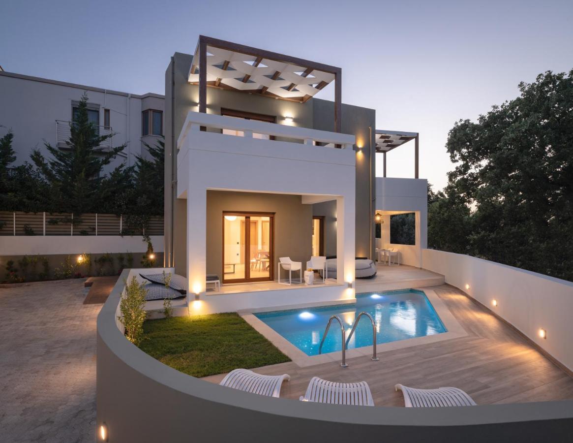 De Light Boutique Villas I II & III - Close To Rethymno, By Thinkvilla Atsipopoulo Exteriör bild